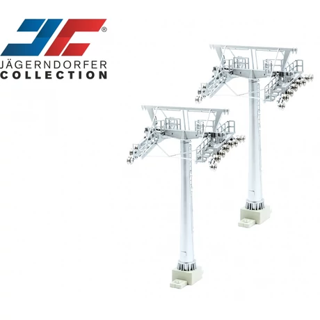 2 db 12 cm-es tartóoszlop a H0 felvonó modellekhez